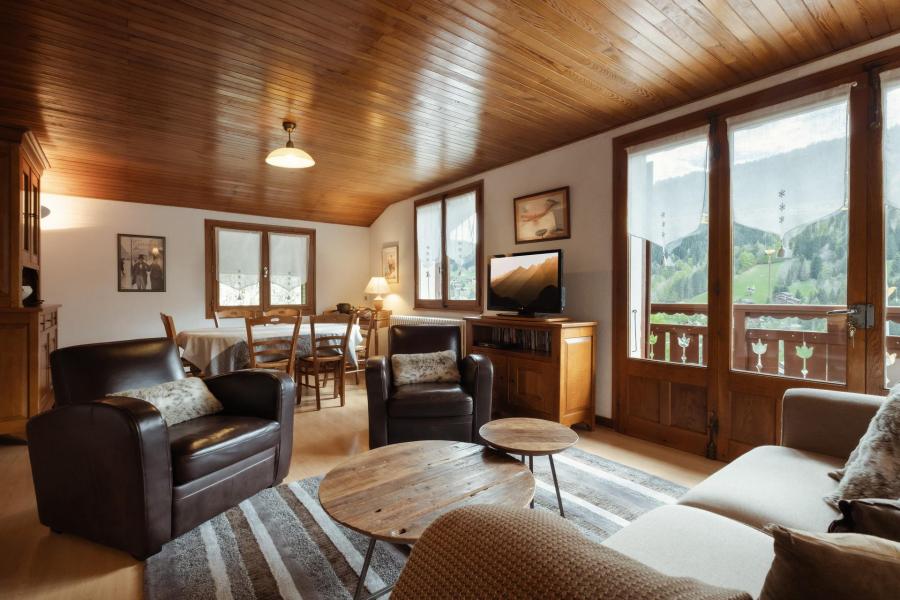 Rent in ski resort 4 room apartment 6 people (CAMP04) - Résidence Campanes - La Clusaz - Living room