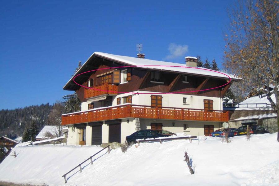 Skiverleih 4-Zimmer-Appartment für 6 Personen (CAMP04) - Résidence Campanes - La Clusaz - Draußen im Winter