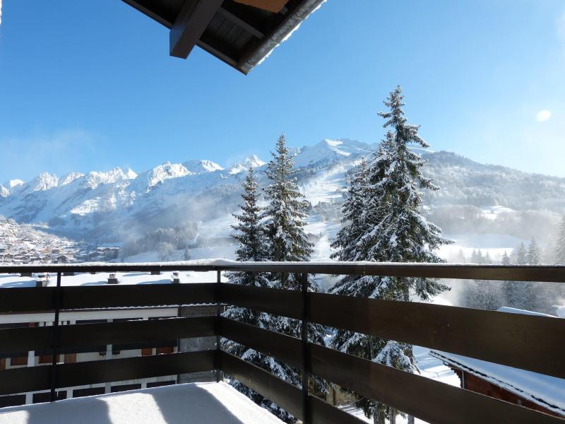 Soggiorno sugli sci Appartamento 3 stanze con alcova e mezzanino per 6 persone (610) - Résidence Chanteneige - La Clusaz - Balcone