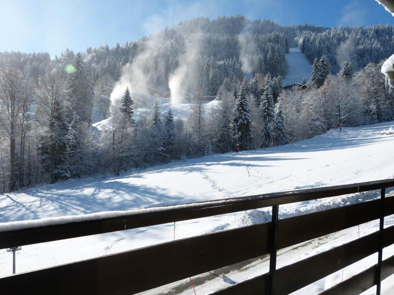 Ski verhuur Appartement 3 kamers bergnis mezzanine 6 personen (610) - Résidence Chanteneige - La Clusaz - Balkon