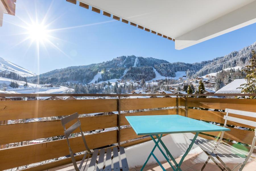 Skiverleih 2-Zimmer-Appartment für 4 Personen (19) - Résidence Crystal - La Clusaz - Terrasse