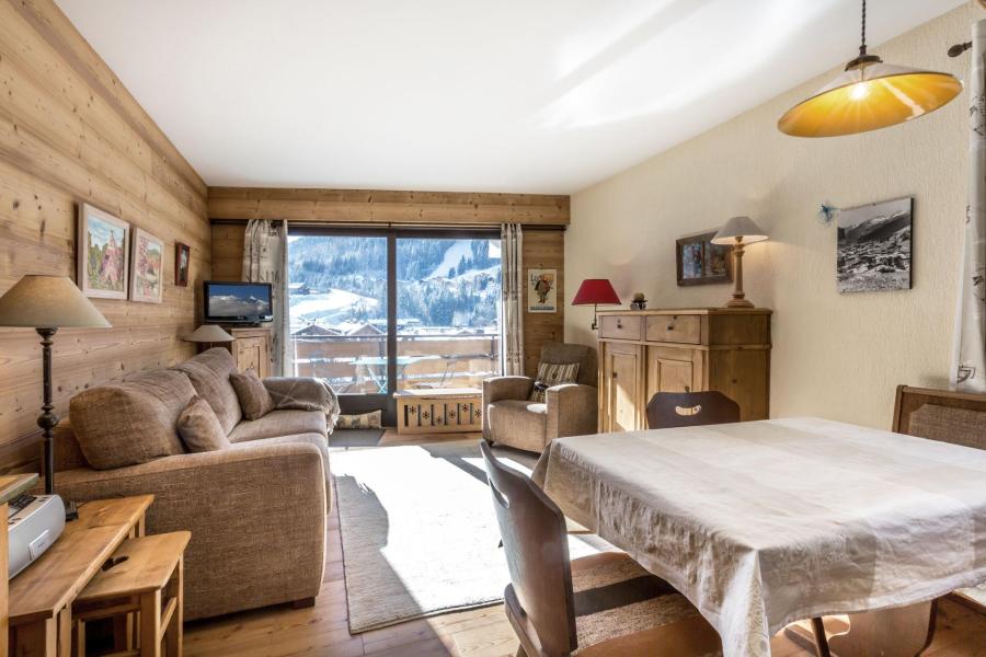 Skiverleih 2-Zimmer-Appartment für 4 Personen (19) - Résidence Crystal - La Clusaz - Wohnzimmer