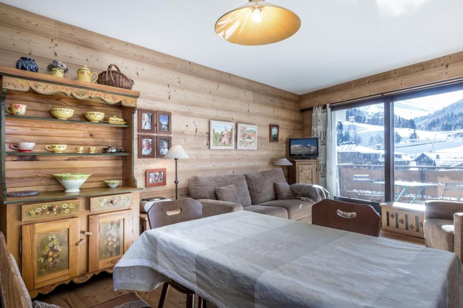 Skiverleih 2-Zimmer-Appartment für 4 Personen (19) - Résidence Crystal - La Clusaz - Wohnzimmer