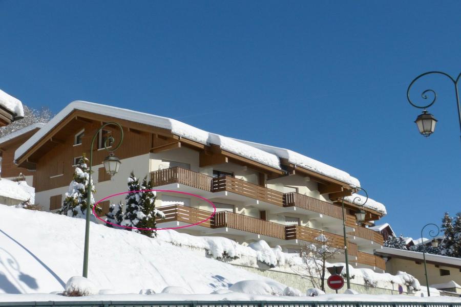 Ski verhuur Appartement 2 kamers 4 personen (19) - Résidence Crystal - La Clusaz - Buiten winter