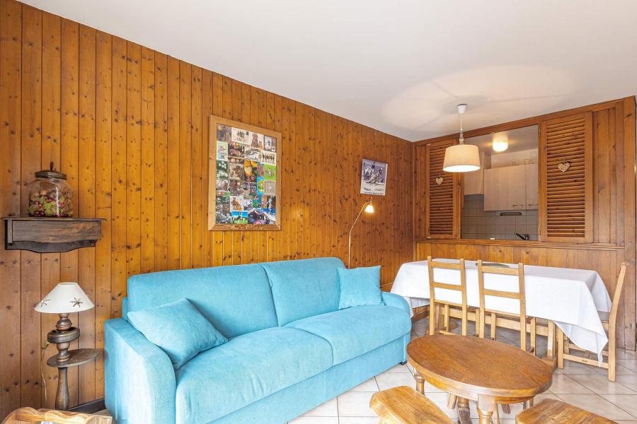 Ski verhuur Appartement 2 kamers 4 personen (05) - Résidence Crystal - La Clusaz - Woonkamer