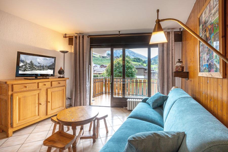 Ski verhuur Appartement 2 kamers 4 personen (05) - Résidence Crystal - La Clusaz - Woonkamer