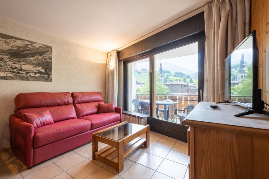 Ski verhuur Appartement 2 kamers 4 personen (06) - Résidence Crystal - La Clusaz - Woonkamer