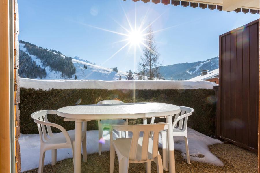 Skiverleih 2-Zimmer-Berghütte für 5 Personen (05) - Résidence Danais - La Clusaz - Terrasse