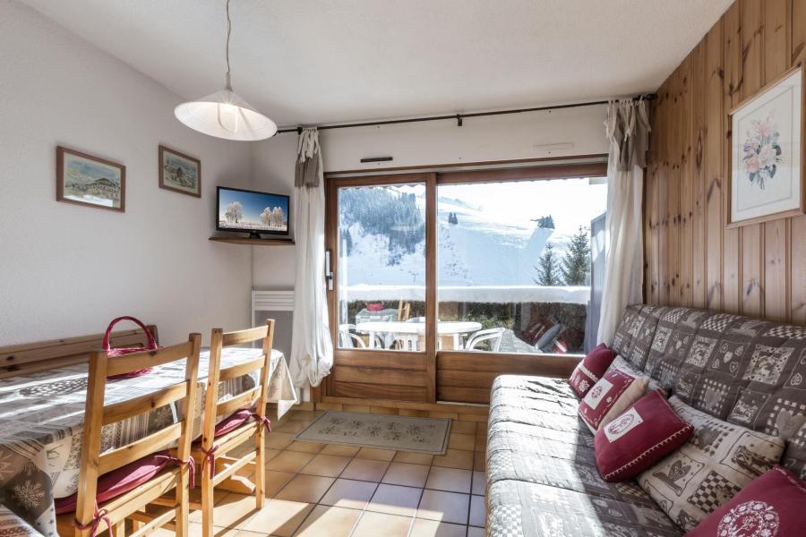 Ski verhuur Appartement 2 kamers bergnis 5 personen (05) - Résidence Danais - La Clusaz - Woonkamer