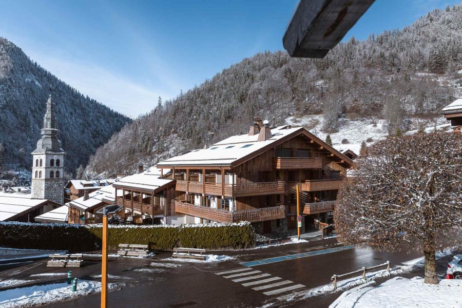 Location au ski Résidence du Centre D - La Clusaz - Extérieur hiver