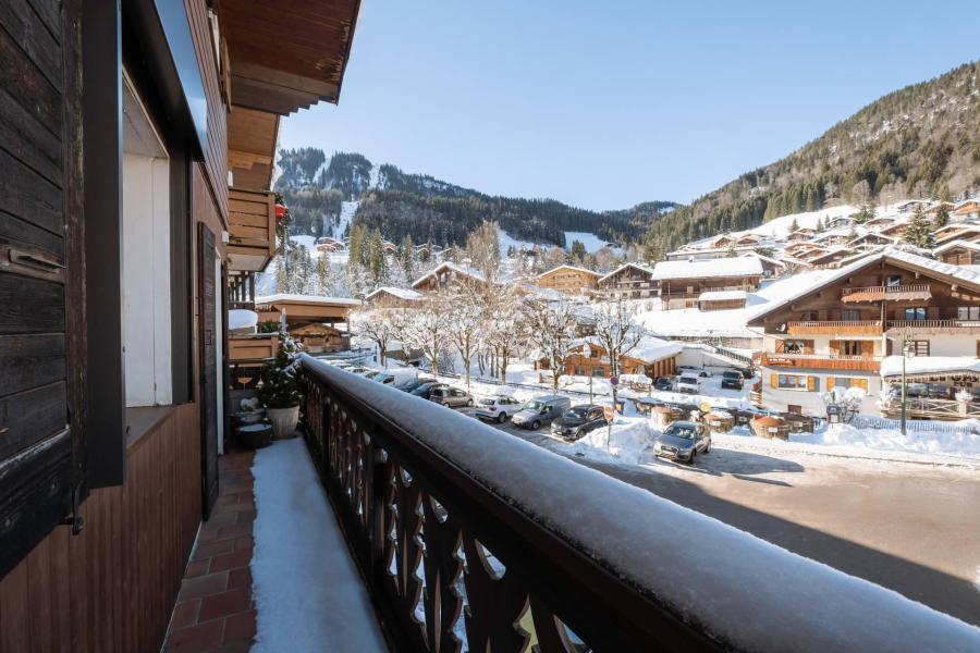 Skiverleih 4 Zimmer Maisonettewohnung für 6 Personen - Résidence Flomatines - La Clusaz - Terrasse