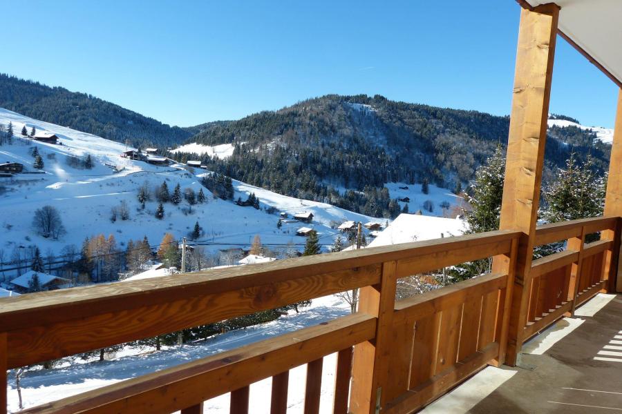 Ski verhuur Appartement 4 kamers 8 personen (4) - Résidence Grepon - La Clusaz - Balkon