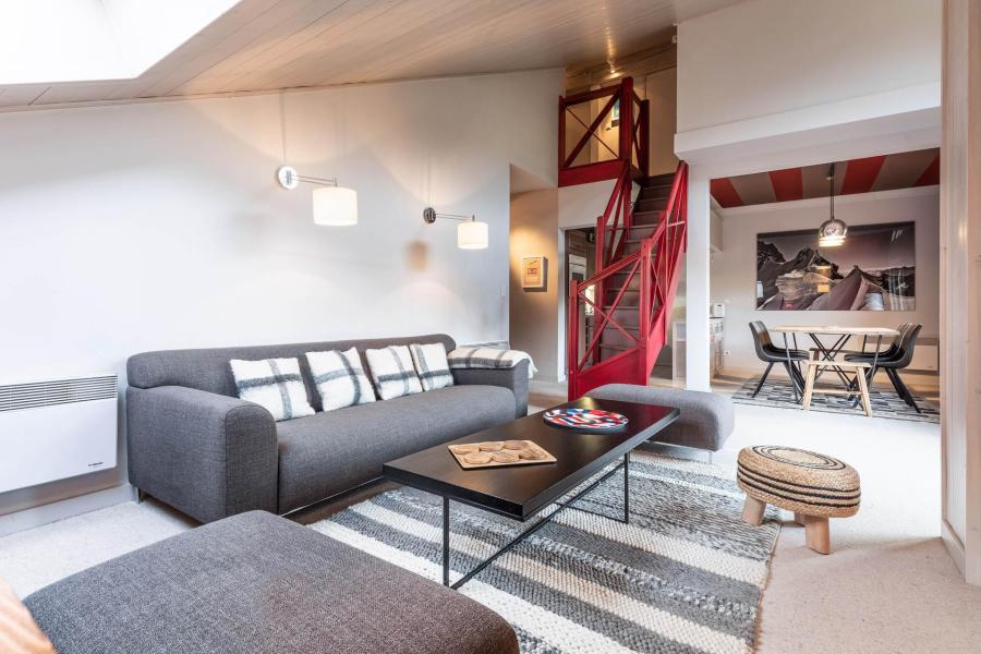Location au ski Appartement duplex 5 pièces coin montagne 10 personnes (5) - Résidence Hameau De Beauregard / Bat B - La Clusaz - Séjour