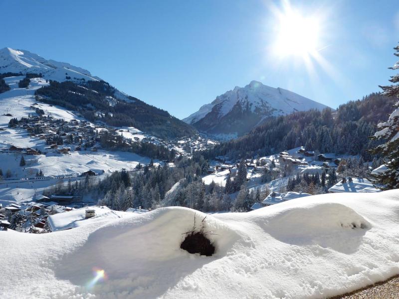 Аренда на лыжном курорте Апартаменты 2 комнат 4 чел. (08) - Résidence Hauts des Riffroids B - La Clusaz - Терраса