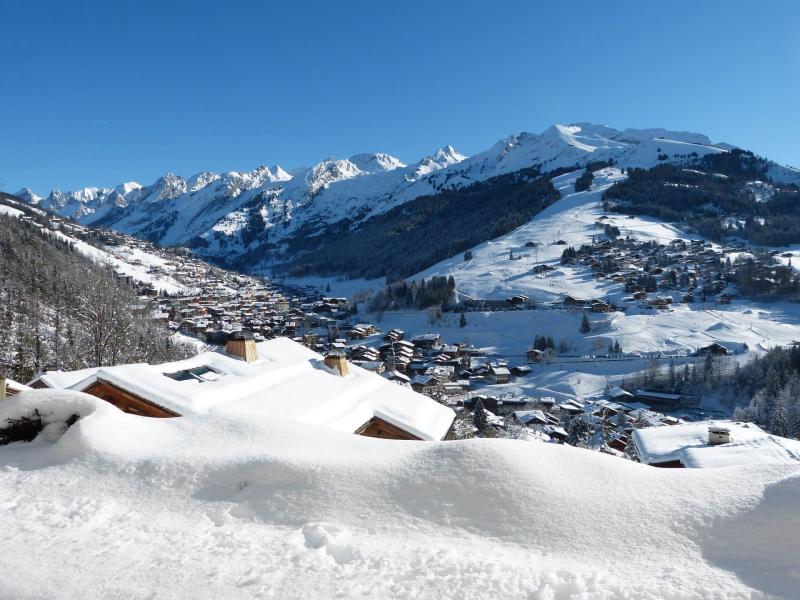 Wynajem na narty Apartament 2 pokojowy z alkową 4 osoby (08) - Résidence Hauts des Riffroids B - La Clusaz - Taras