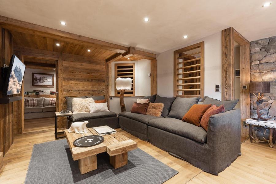 Ski verhuur Appartement 7 kamers 10 personen (Sabove) - Résidence La Pernat - La Clusaz - Woonkamer