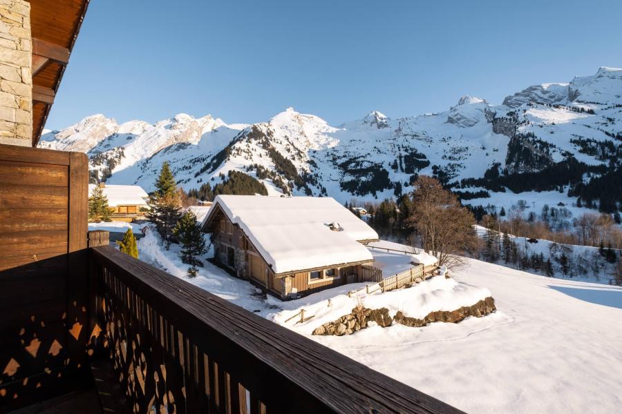 Ski verhuur Appartement 4 kamers bergnis 6 personen (07) - Résidence Laurentides - La Clusaz - Balkon