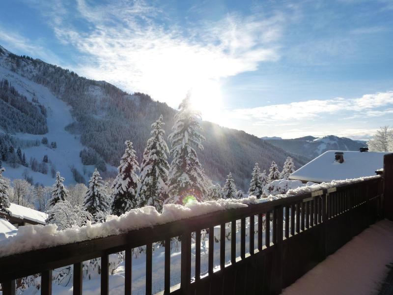 Skiverleih Résidence Lyckrete - La Clusaz - Balkon