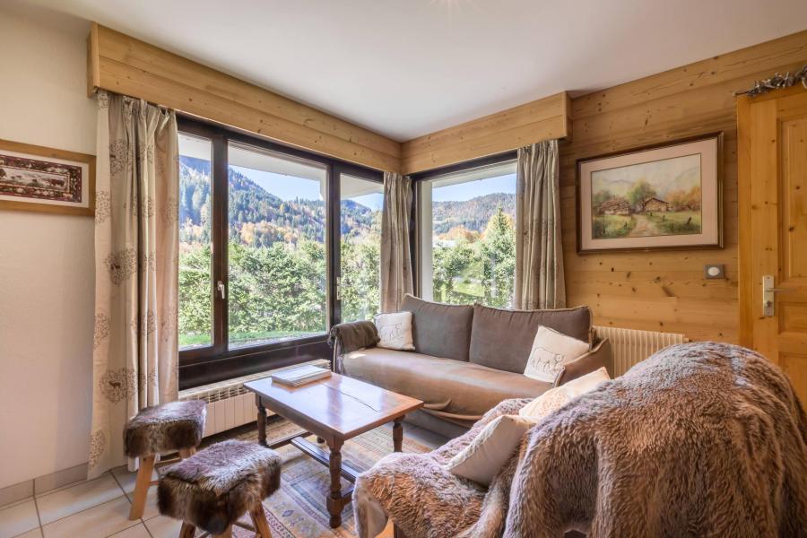 Ski verhuur Appartement 3 kamers 4 personen (01) - Résidence Mérisiers - La Clusaz - Woonkamer