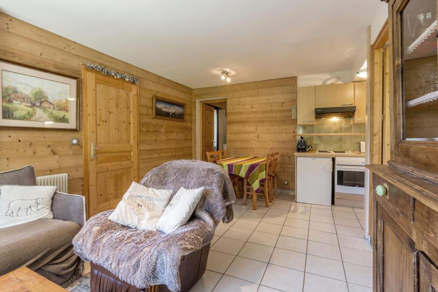 Ski verhuur Appartement 3 kamers 4 personen (01) - Résidence Mérisiers - La Clusaz - Woonkamer