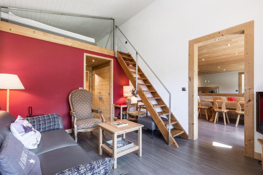 Rent in ski resort 6 room apartment sleeping corner 7 people (A08) - Résidence Nant Soleil A - La Clusaz - Living room