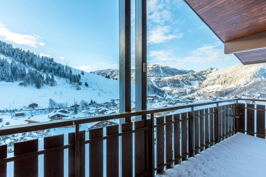 Ski verhuur Appartement 6 kamers bergnis 7 personen (A08) - Résidence Nant Soleil A - La Clusaz - Balkon