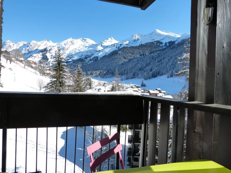 Rent in ski resort 3 room apartment 6 people (15) - Résidence Ours Brun - La Clusaz - Balcony