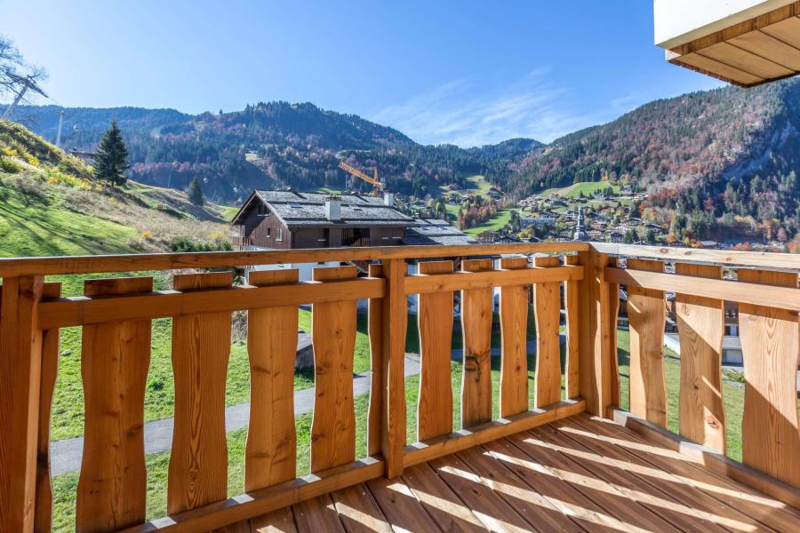 Skiverleih 4 Zimmer Maisonettewohnung für 6 Personen (520) - Résidence Parnasse 1 - La Clusaz - Terrasse