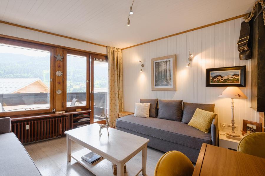 Ski verhuur Appartement 2 kamers 5 personen (11) - Résidence Piscine - La Clusaz - Woonkamer