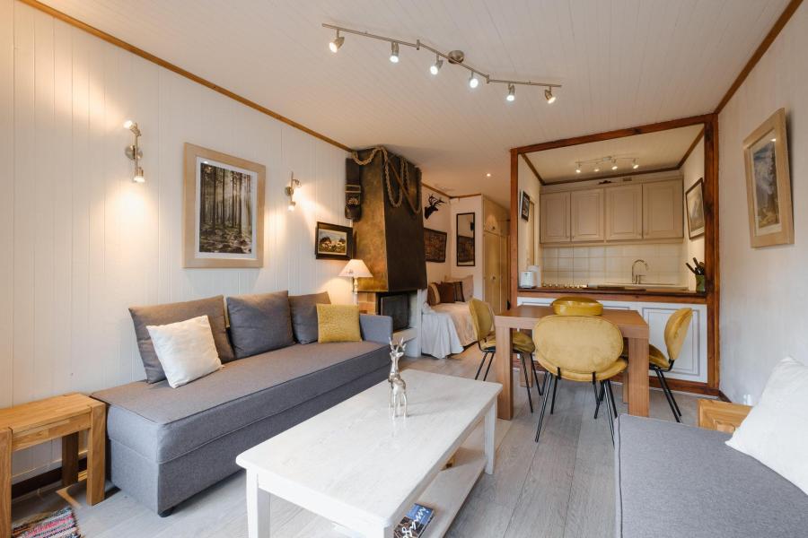 Ski verhuur Appartement 2 kamers 5 personen (11) - Résidence Piscine - La Clusaz - Woonkamer