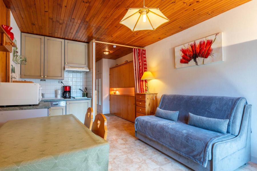 Ski verhuur Studio 3 personen (10) - Résidence Piscine - La Clusaz - Woonkamer