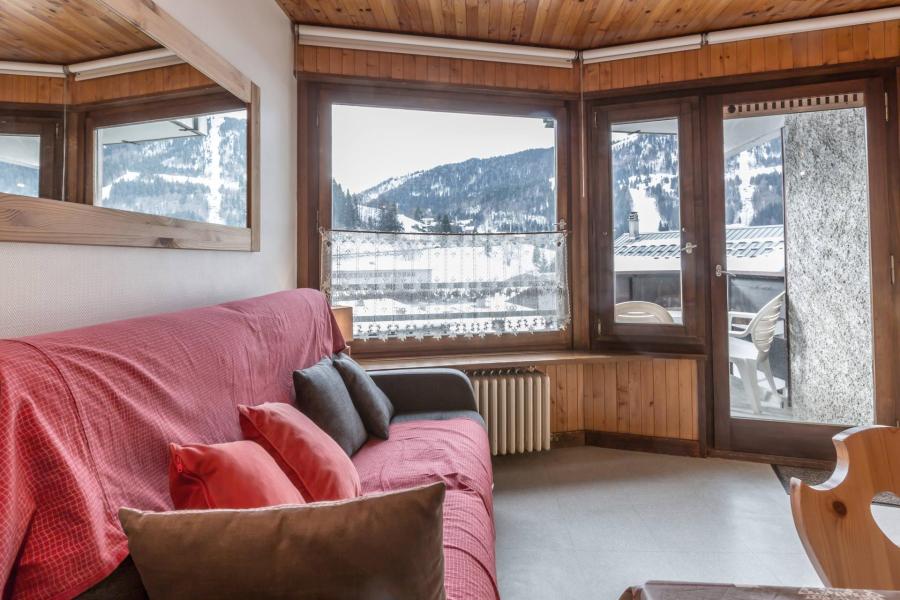 Ski verhuur Studio 4 personen (14) - Résidence Piscine - La Clusaz - Woonkamer