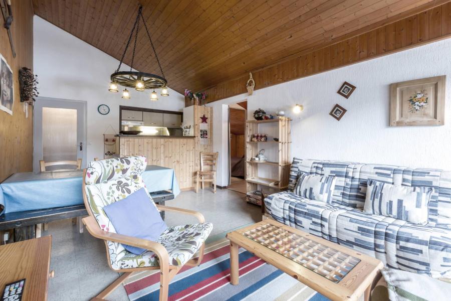 Ski verhuur Appartement 3 kamers 6 personen (04) - Résidence Sarto - La Clusaz - Woonkamer