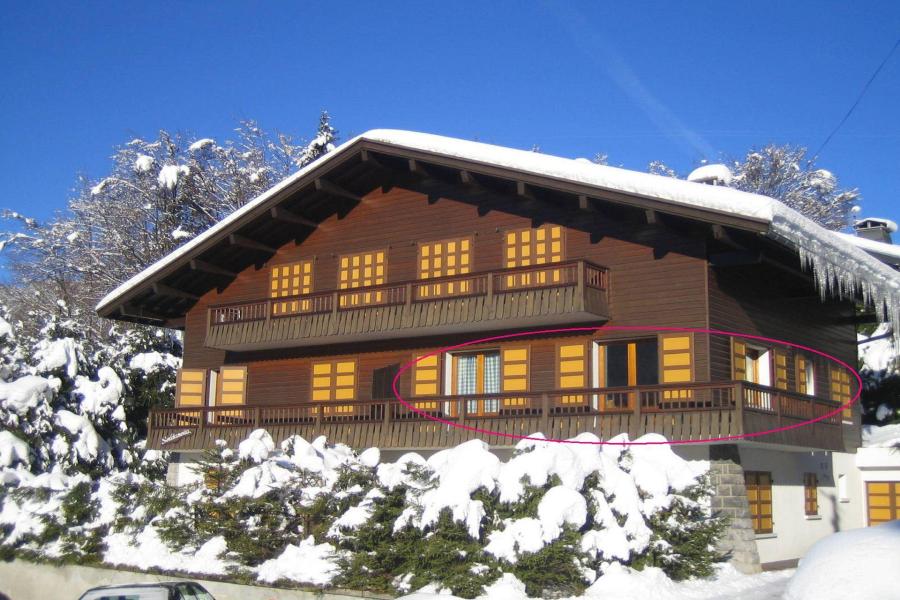 Rent in ski resort 3 room apartment 7 people - Résidence Soldanella - La Clusaz - Winter outside