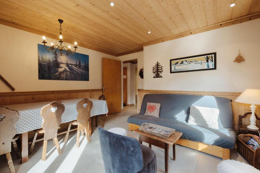 Ski verhuur Appartement 3 kamers 7 personen - Résidence Soldanella - La Clusaz - Woonkamer