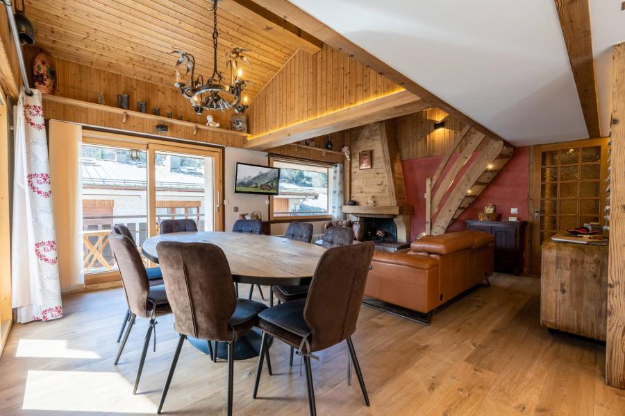 Skiverleih 4-Zimmer-Appartment für 6 Personen (Cobrel) - Residence Vittoz - La Clusaz - Wohnzimmer