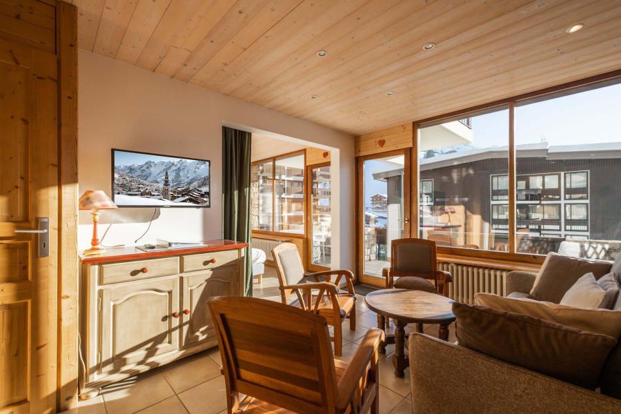 Rent in ski resort 3 room apartment sleeping corner 6 people (01) - Résidence Wapiti - La Clusaz - Living room