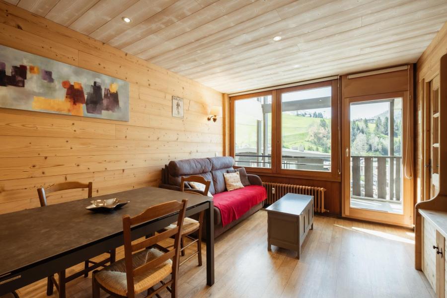 Ski verhuur Appartement 3 kamers 6 personen (15) - Résidence Wapiti - La Clusaz - Woonkamer