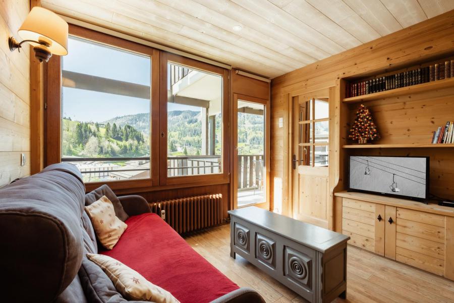 Ski verhuur Appartement 3 kamers 6 personen (15) - Résidence Wapiti - La Clusaz - Woonkamer