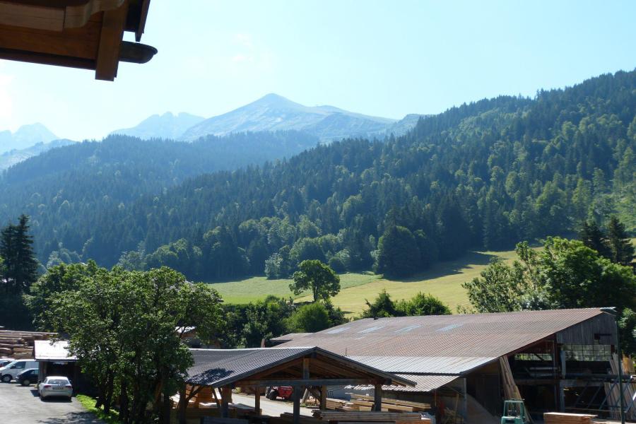 Skiverleih 3-Zimmer-Holzhütte für 6 Personen (BELAL4) - Résience Bel Alp - La Clusaz - Balkon