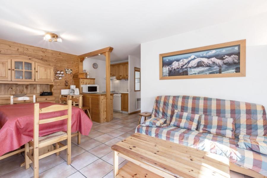 Skiverleih 3-Zimmer-Holzhütte für 6 Personen (BELAL4) - Résience Bel Alp - La Clusaz - Wohnzimmer