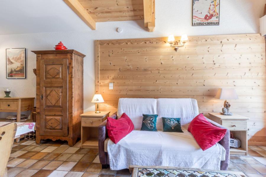 Rent in ski resort 3 room apartment sleeping corner 4 people (08) - Riante Colline - La Clusaz - Living room