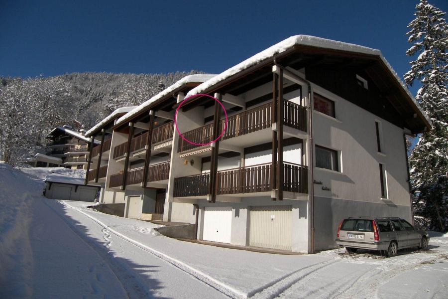 Holiday in mountain resort 3 room apartment sleeping corner 4 people (08) - Riante Colline - La Clusaz - Living room