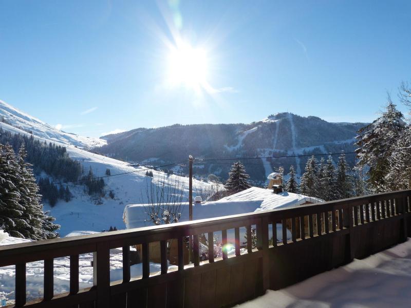 Rent in ski resort 6 room chalet 12 people - Rosebud - La Clusaz - Terrace