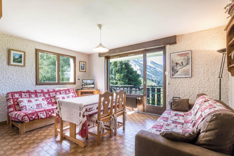 Ski verhuur Studio bergnis 4 personen (04) - Samoyede - La Clusaz - Woonkamer