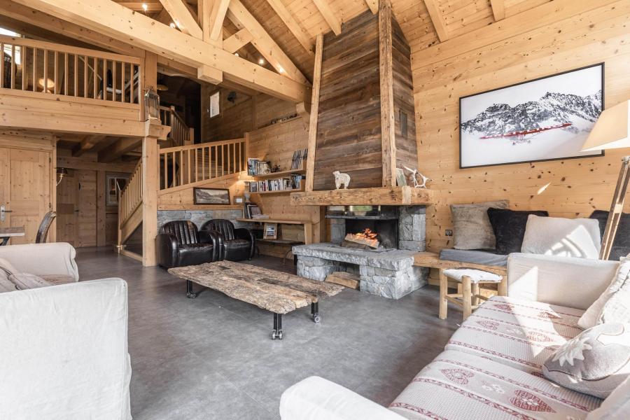 Rent in ski resort 7 room chalet 14 people - Sausalito - La Clusaz - Living room