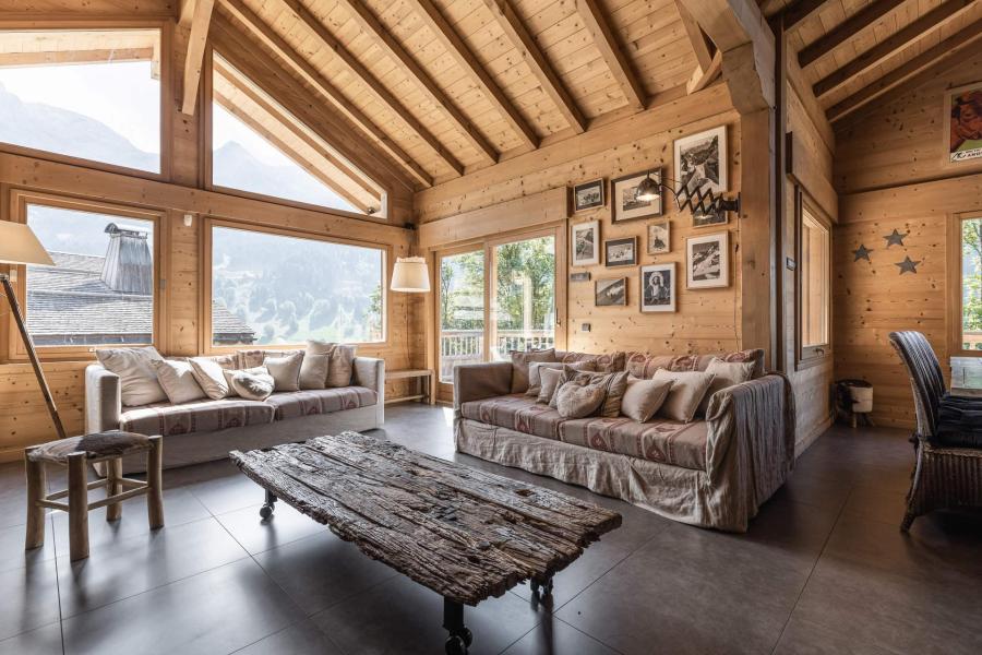 Skiverleih 7 Zimmer Chalet für 14 Personen - Sausalito - La Clusaz - Wohnzimmer