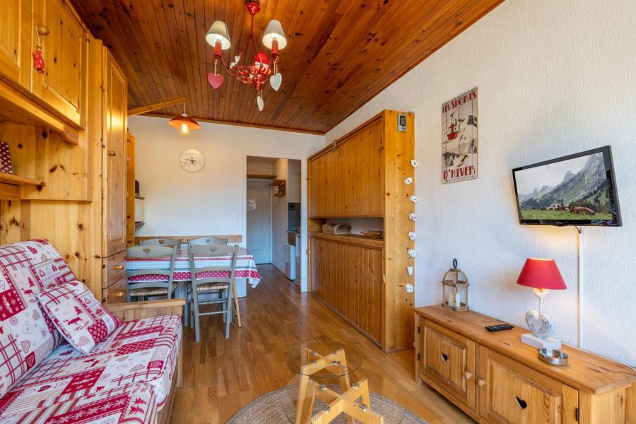 Ski verhuur Studio 2 personen (18) - VIKING - La Clusaz - Woonkamer