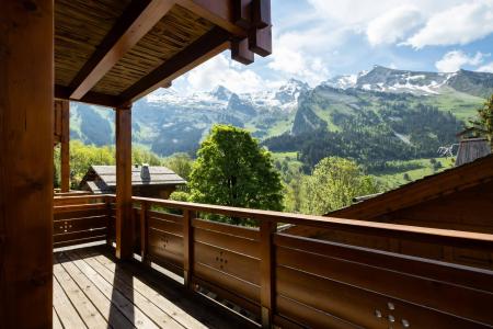 Skiverleih 4-Mezzaninzimmer Doppelchalethälfte für 6 Personen (ALP1B2) - Alpins 1 - La Clusaz - Balkon