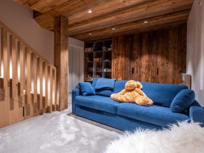 Ski verhuur Chalet 7 kamers 15 personen - Balmaz Lodge - La Clusaz - Woonkamer